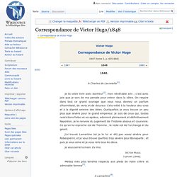 Correspondance de Victor Hugo/1848