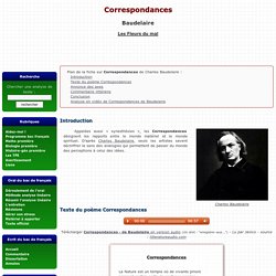 Correspondances - Charles Baudelaire - Les Fleurs du mal