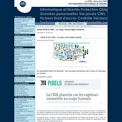 Cahier IP de la CNIL : Le corps, nouvel objet connecté