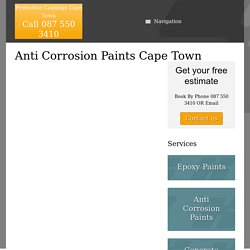 Anti Corrosion Paints Cape Town - Protective Coatings Cape Town
