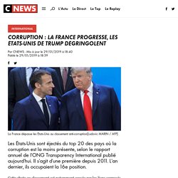 Corruption : la France progresse, les États-Unis de Trump dégringolent