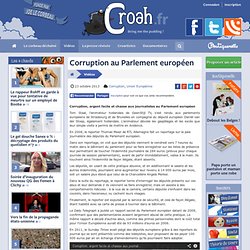 Corruption au Parlement européen