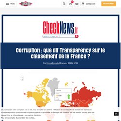 Corruption : que dit Transparency sur le classement de la France