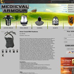 Armor Corset With Pauldrons - RT-175 by Medieval Armour