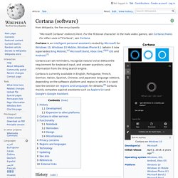 Cortana (software) - Wikipedia