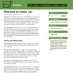 CORTEX website
