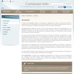 corticoides (solupred cortancyl celestene) corticothérapie et grossesse