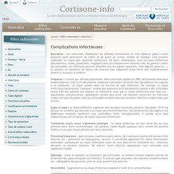 corticoides corticothérapie et infections
