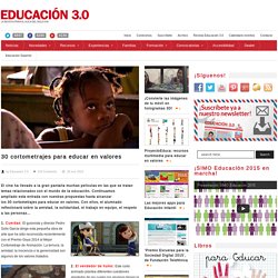 25 cortometrajes para educar en valores