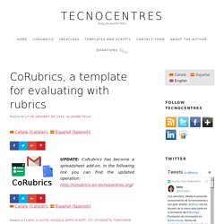 CoRubrics, a template for evaluating with rubrics