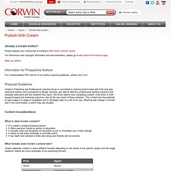 Publish With Corwin