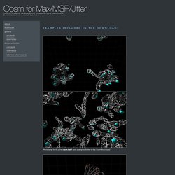 Cosm for Max/MSP/Jitter