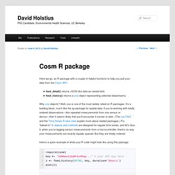 Cosm R package