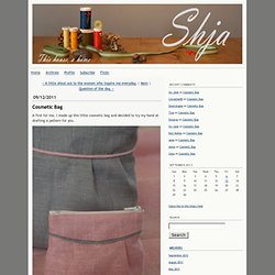 Cosmetic Bag - Siv Jane Aksdal's blog