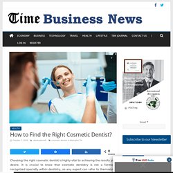 How to Find the Right Cosmetic Dentist?