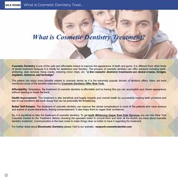 What is Cosmetic Dentistry Treatment? - Tooth Conserving