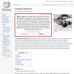 Cosmetic industry - Wikipedia