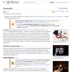 Cosmetics - Wikipedia