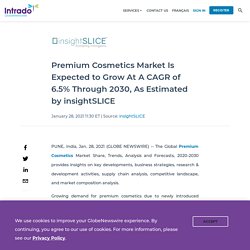 Premium Cosmetics Market Is Expected to Grow At A CAGR of 6.5% Through 2030, As Estimated by insightSLICE