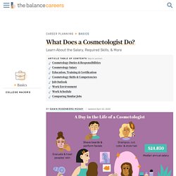 Cosmetologist Job Description: Salary, Skills, & More