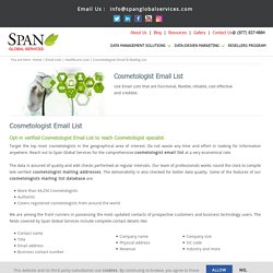 Cosmetologist Email List