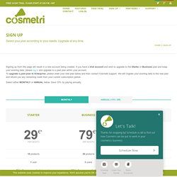 Sign up to Cosmetri - Cosmetics Formulation Software