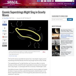 Cosmic Superstrings Might Sing in Gravity Waves