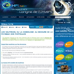 HFI - Les neutrinos, ou la cosmologie au secours de la physique des particules