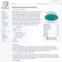Distance measures (cosmology)