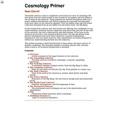 Cosmology Primer