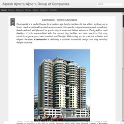 Alpesh Ajmera-Ajmera Group of Companies: Cosmopolis - Ajmera Cityscapes