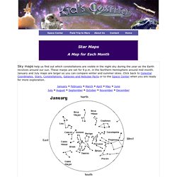 Cosmos: Star Maps of the Constellations as seen in the Northern Skies of Earth