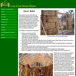 Low-Cost Green Home - Straw Bales