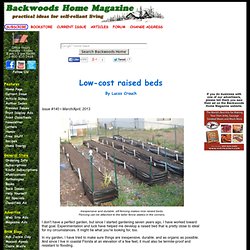 Low-cost raised beds by Lucas Crouch