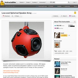 Low-cost Spherical Speaker Array