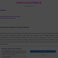 COSTANZO PREVE: filosofia e marxismo