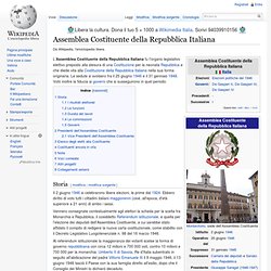 Assemblea Costituente della Repubblica Italiana