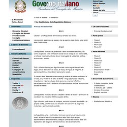 Italiano - La costituzione