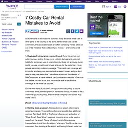 7 Costly Car Rental Mistakes to Avoid