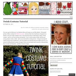 Twink Costume Tutorial « pinksuedeshoe