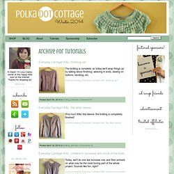 Polka Dot Cottage Category Archive for : tutorials
