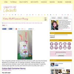 Cotton Ball Container Bunny