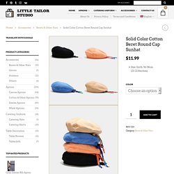 Solid Color Cotton Beret Round Cap Sunhat - Little Tailor Studio