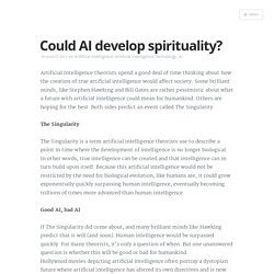 Could AI develop spirituality?