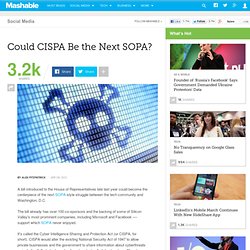 Could CISPA Be the Next SOPA?