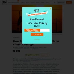 How Big Oil could walk the talk on climate change