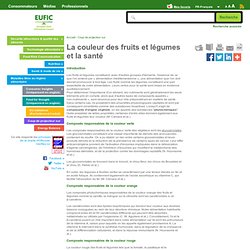 La couleur des fruits et légumes et la santé