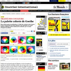 La palette colorée de Goethe