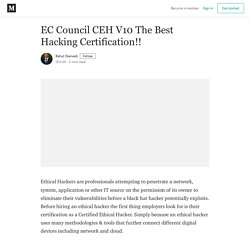EC Council CEH V10 The Best Hacking Certification!!