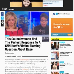 This Councilwoman Had The Perfect Response To A CNN Host's Victim-Blaming Question About Rape